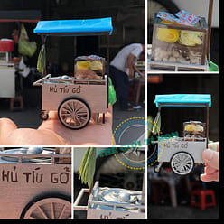 Vintage Vietnamese Noodle Street Cart DIY Kit 1 box