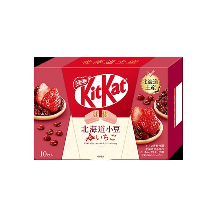 キットカット​ 北海道小豆＆いちご 10枚​ - Weee!