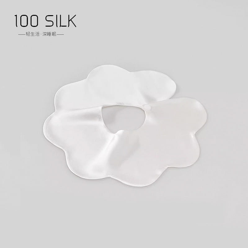 100% Mulberry Silk Petal Bib Baby Drool Towel 1 อัน