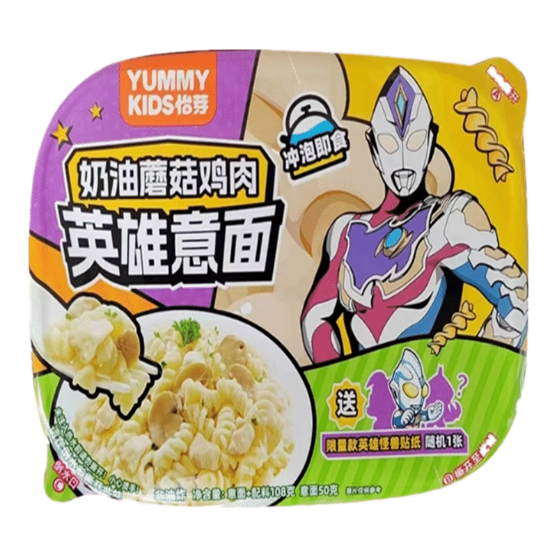 China Direct Mail Yiya Children's Brewed Pasta with No Cooking Cream Mushroom Ch 1 개입