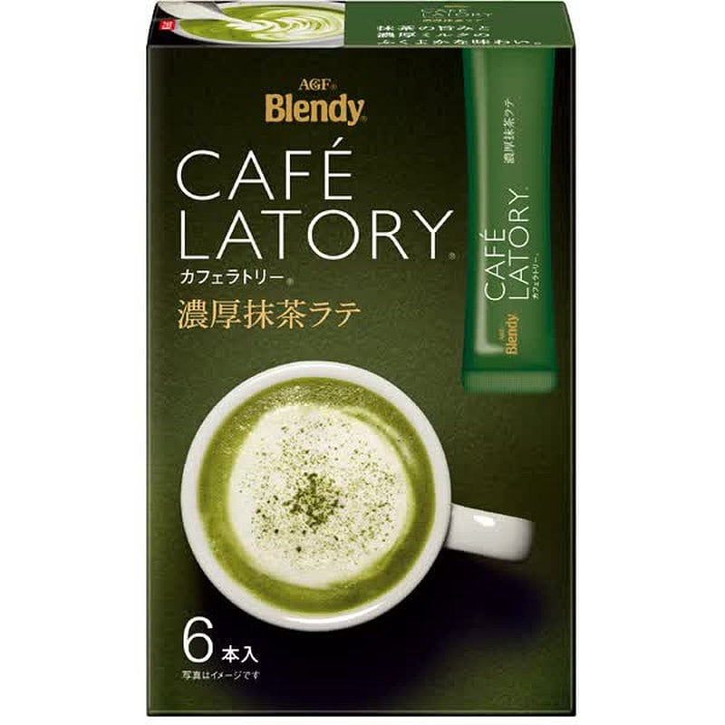 Ajinomoto AGF Rich Matcha Latte Sticks 6 pcs 1 ส่วน
