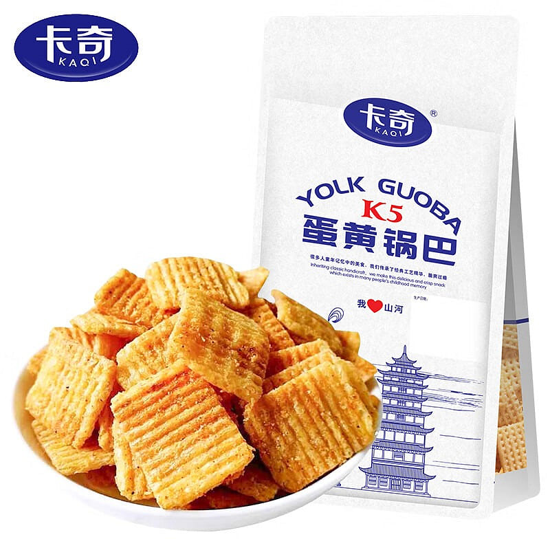 Kaqi Salted Egg Yolk Rice Crackers 252 g