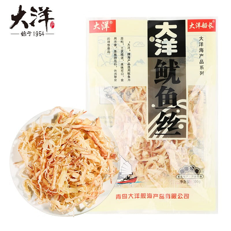 Shredded Squid Snack Qingdao Sea Delicacy 100 g