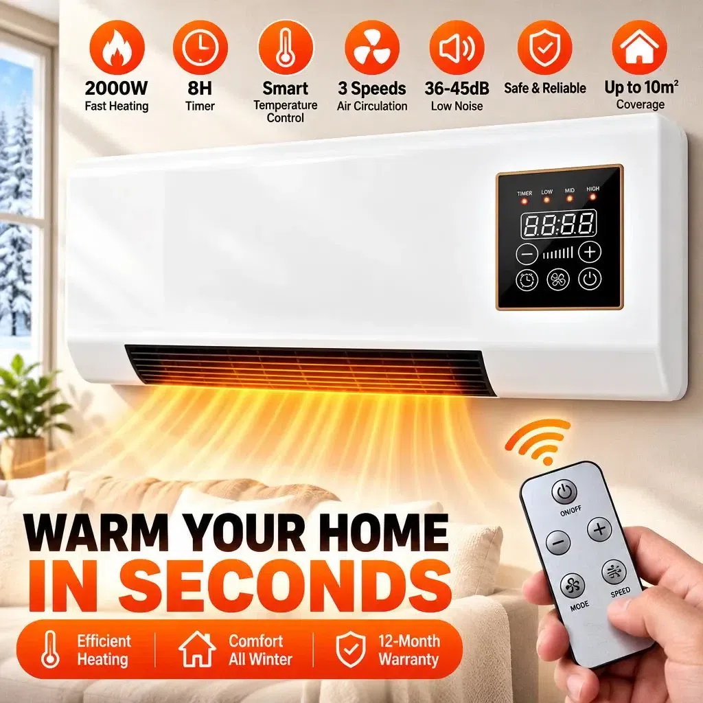 2-in-1 Portable Air Conditioner Heater Cooling Fan 1 each