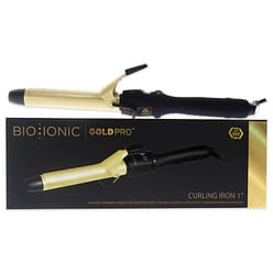 여성용 Bio Ionic의 Gold Pro 컬링 아이언 - 1인치 컬링 아이언 1 개