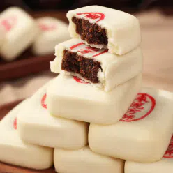 Jujube paste, square crisp, Beijing palace pastry, handmade traditional puff pastry, snacks for pregnant women, the elderly, ancient Chinese pastry, bag, 250g 250 g