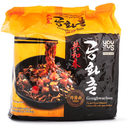 Gonghwachun 검은콩 소스라면 4팩 1 개
