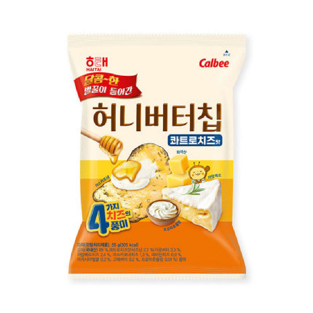 Haitai Honey Butter Chip Quattro Cheese 55g 1 each