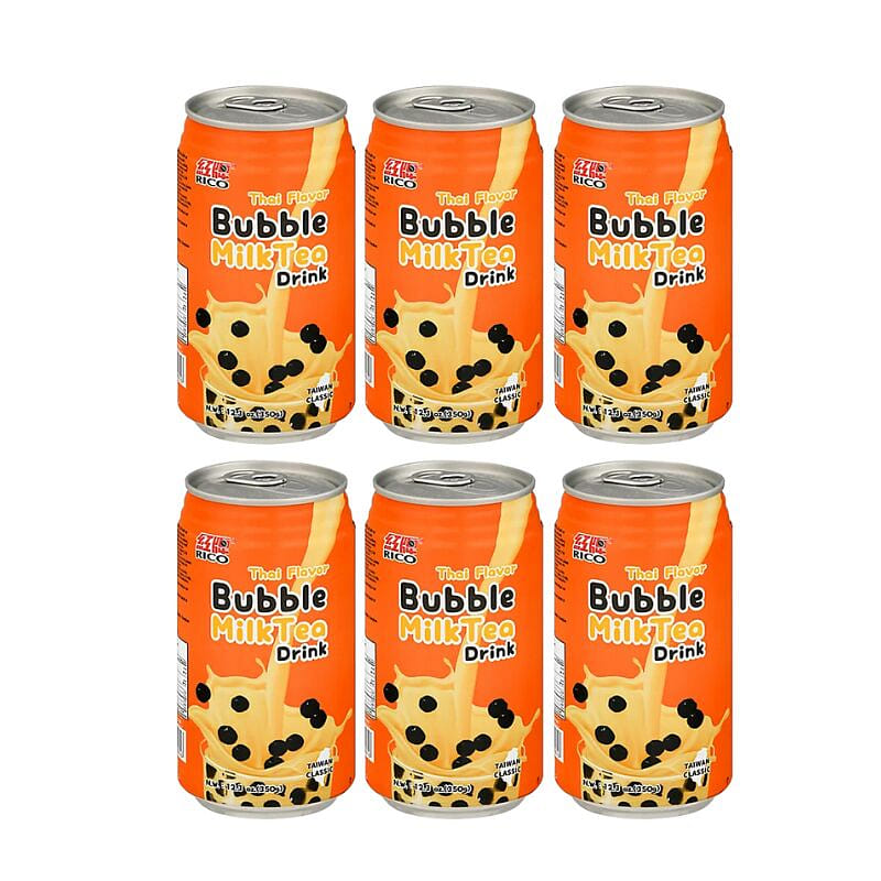 Trà Sữa Trân Châu Rico Hương Vị Thái 12,3oz 6 Lon 1 phần