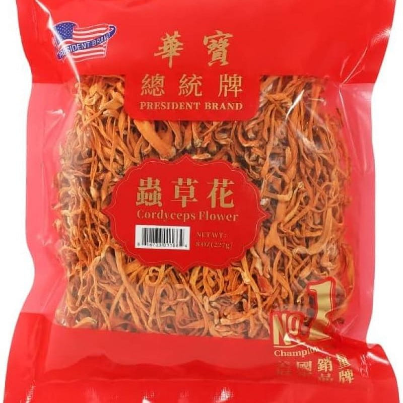 President Brand Chong Cao Cordyceps Flower 227g 8 オンス