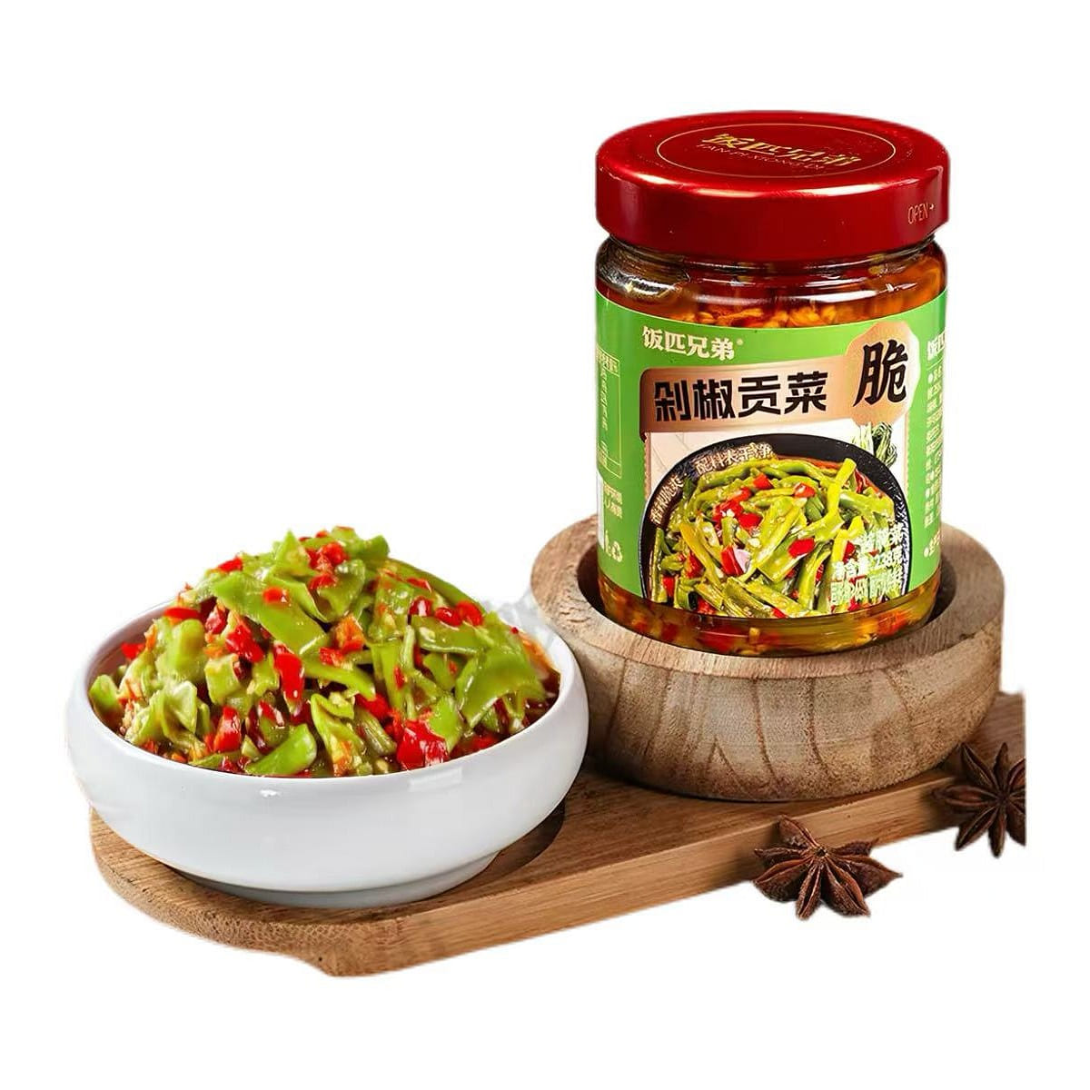 飯匹兄弟剁椒貢菜238g*1瓶 238 克