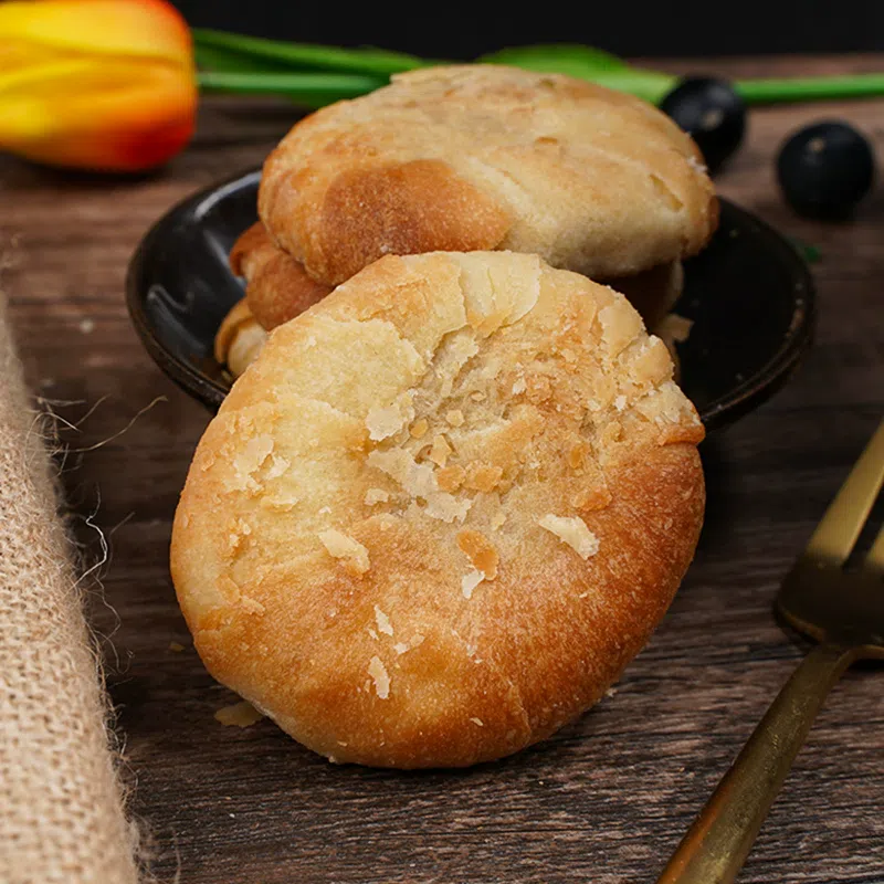 Salty Cake, Fujian Specialty, Authentic Xiamen Pie, Handmade Traditional Pastry, Heart, Souvenir Refreshments, [Original] 5 packs 180 g