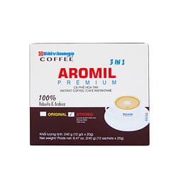 IBVN AROMIL 3IN1 INSTANT COFFEE 12 SACHETS/ BOX 0.8 oz