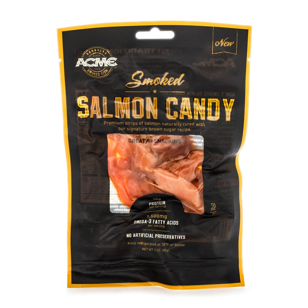 Acme Smoked Salmon Candy, Frozen 3 oz