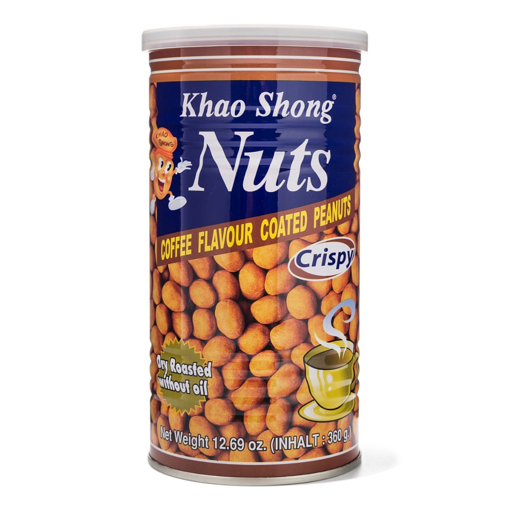 Khao Shong Nuts缶入コーヒーピーナッツ 360 グラム