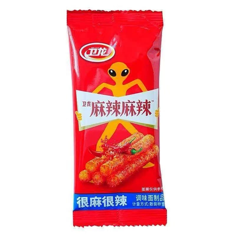 Weilong Spicy Strips 10 packs, about 240g 10 pack