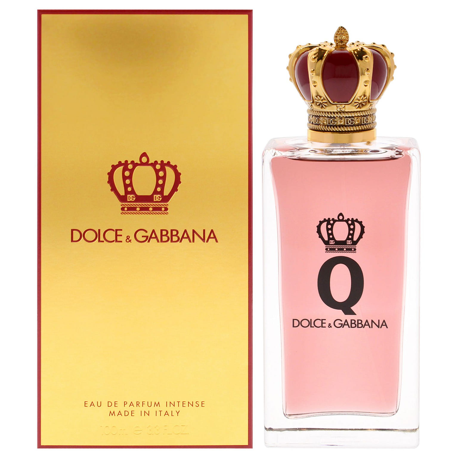 돌체앤가바나 Q 인텐스 여성용 향수 - 3.3oz (90ml) EDP 스프레이 3.3 온스