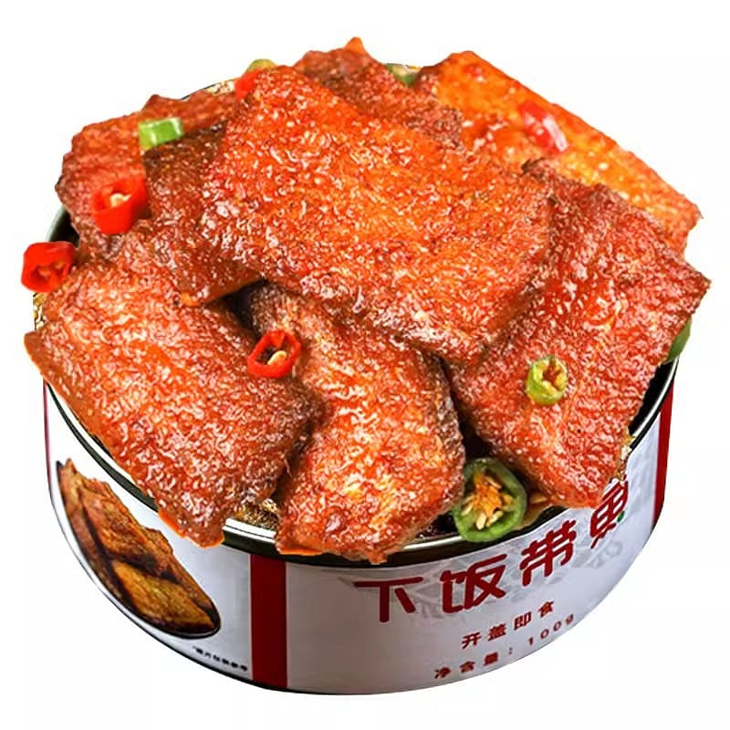 帶魚罐頭 香酥香辣中段帶魚即食 海鮮熟食下飯菜速食網紅小零食100g*3罐 3 罐