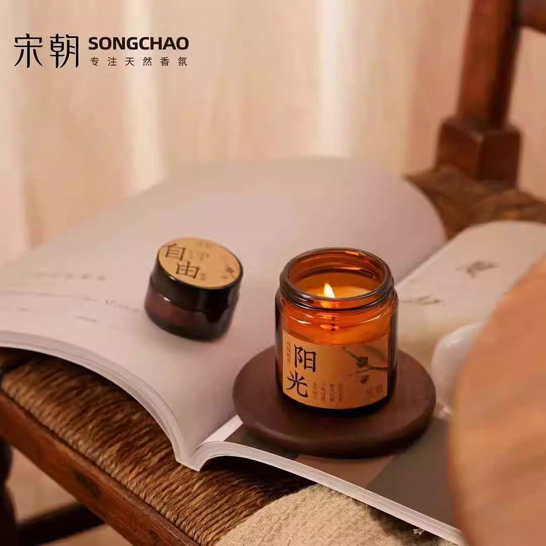 Aromatherapy Candle Home Indoor Decoration Sleeping 15g Good Luck-Cedar Scent 15 กรัม