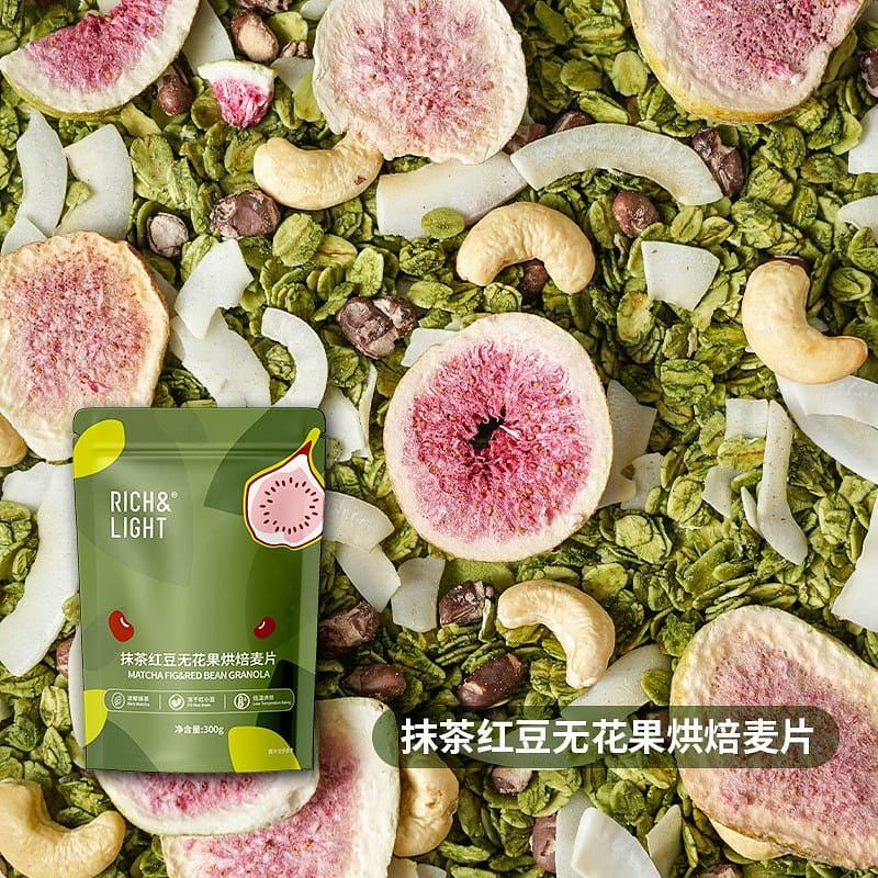 RichLight Matcha Red Bean Baking Oats 300g 300 g