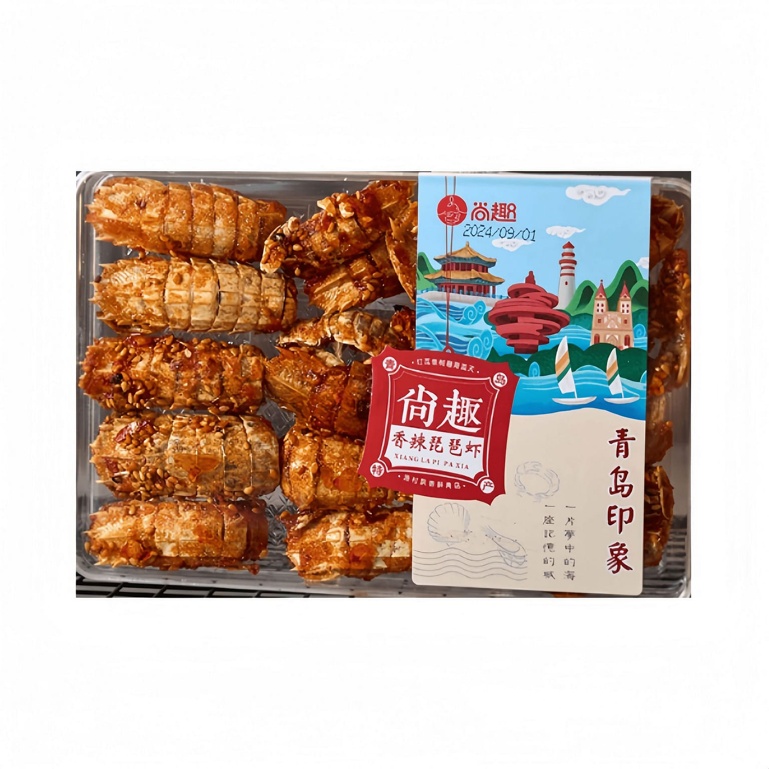 尚趣香辣琵琶蝦 80g1盒乾海鮮伴手禮山東青島特產 80 克