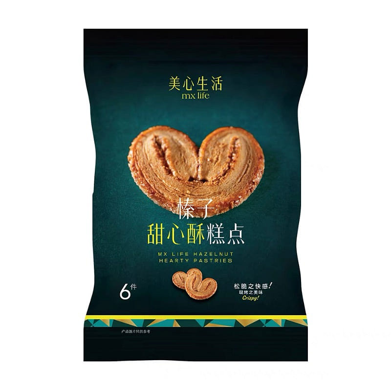 MX Life Hazelnut Hearty Pastries 72 グラム