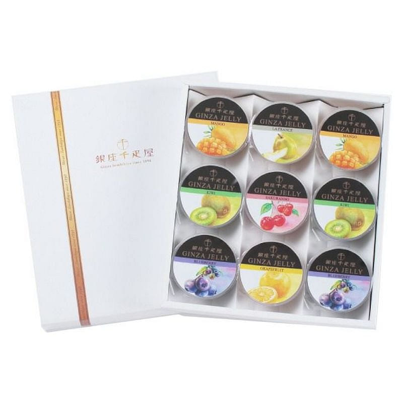 Ginza Sembikiya Ginza Fruit Jelly 9 pcs 1 box
