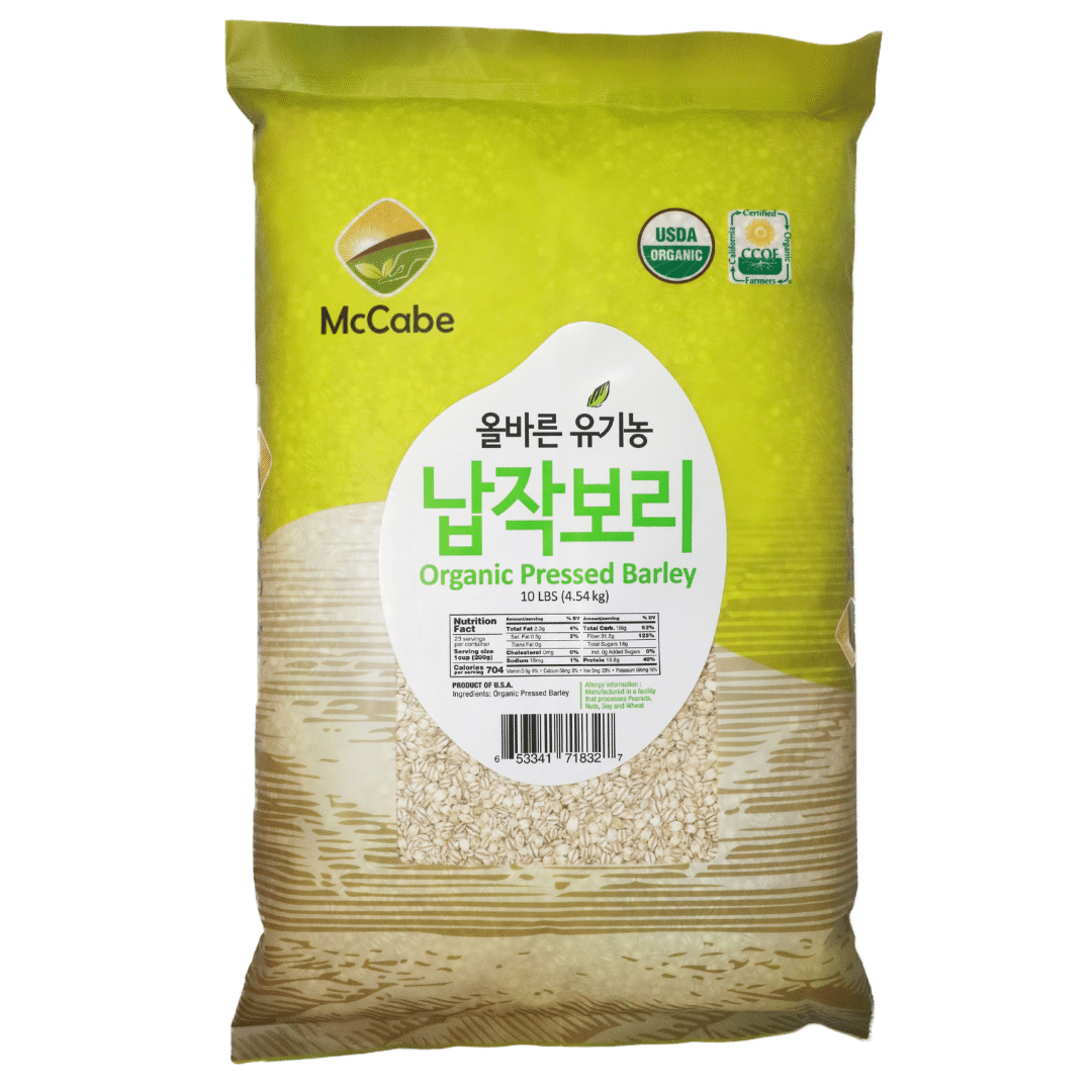 McCabe Organic Pressed Barley, 10-Pound, USDA Certified Organic, 10 ปอนด์