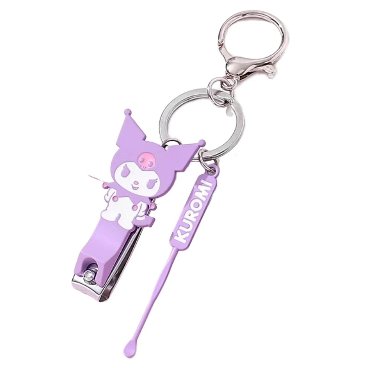 Nail Clippers Drop Glue Nail Clippers Small And Portable Home-Kuromi Purple 1 カウント