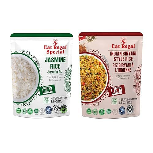 Eat Regal Jasmine & Biryani Rice, Pack of 12 8.8 oz