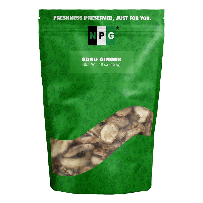 NPG Sand Ginger Greater Galangal Slices 1 LB 454 กรัม