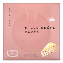 Touched 냉동 밀 크레페 케이크 단팥&우유 맛 8인치 1 개입