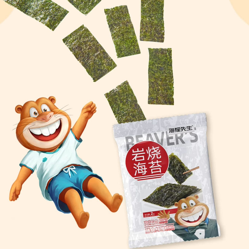 海狸先生巖燒海苔即食 2g*32包 64 克