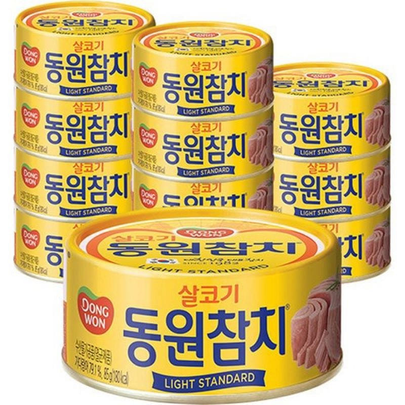 동원 살코기 라이트스탠다드 참치통조림, (85g, 12개) 1 케이스