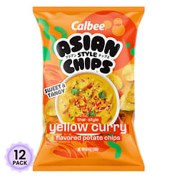 Calbee Asian Chips Thai Yellow Curry 6 oz*12 pack