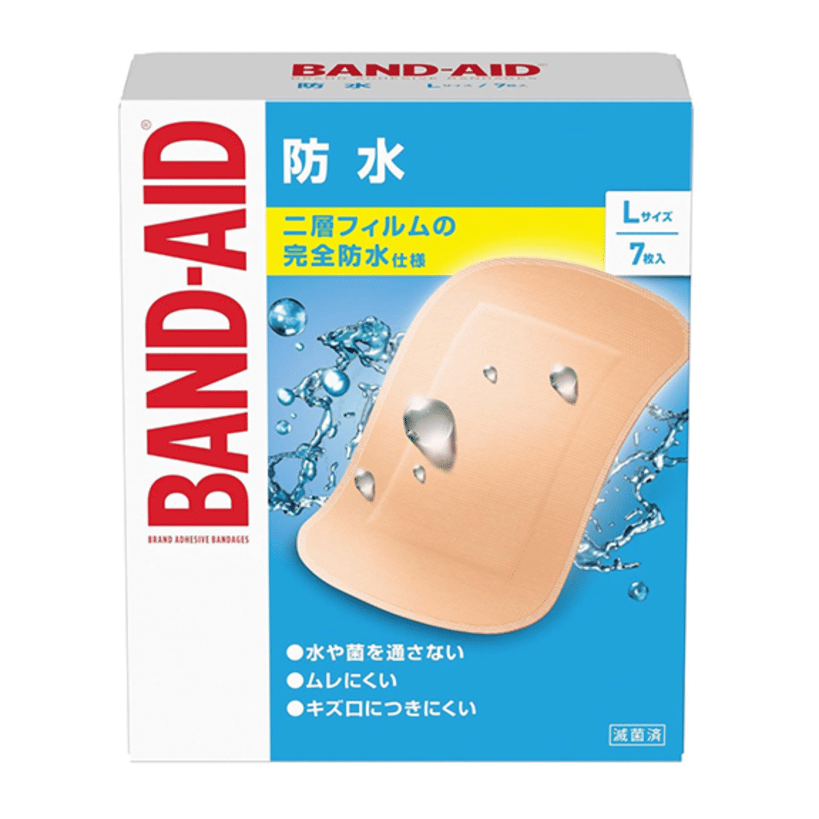 Band-aid waterproof L size 7 pieces 1 box