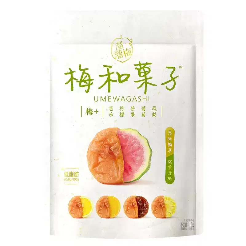 Liuliu Plum Seedless Fruit Plum Cake 115g*2Bags 115 g