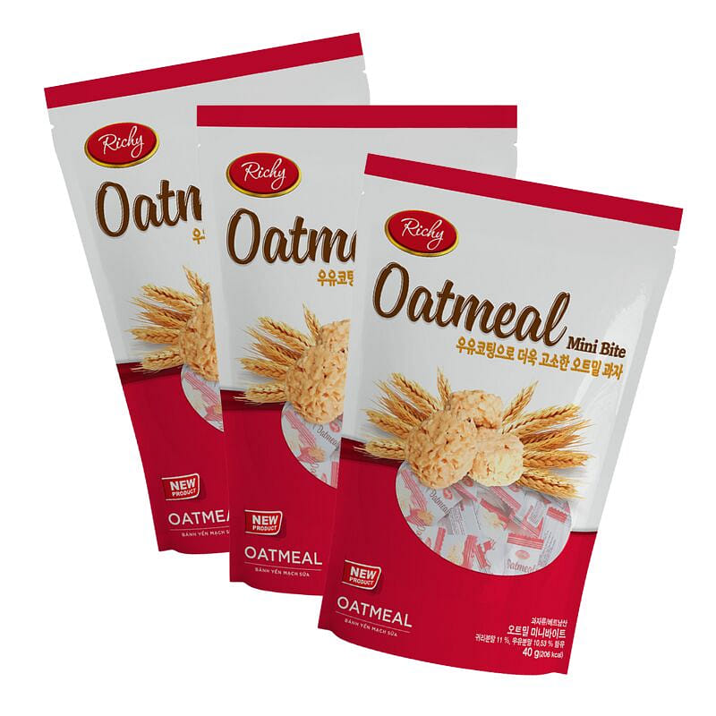 Oatmeal Snack Milk Flavor (Pack Of 3) 40 그램