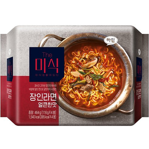 Harim the Misik Jangin Ramen Korean instant Ramen Spicy 4EA 4 each