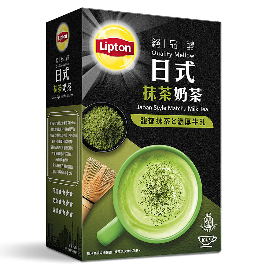 LIPTON Mellow Milk Tea Japan Style Matcha Flv 10'S 1 케이스