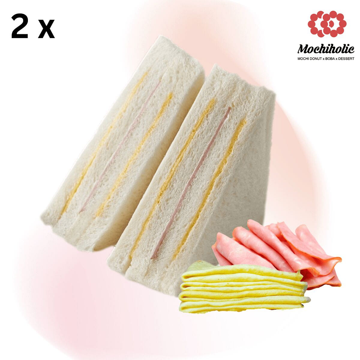 Taiwanese Creamy Egg & Ham Sandwich 2 Pack 1 each