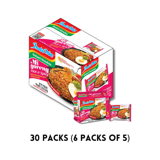 weee_dried_Indomie Mi Goreng Hot & Spicy Instant Noodles 1 count*30 pack