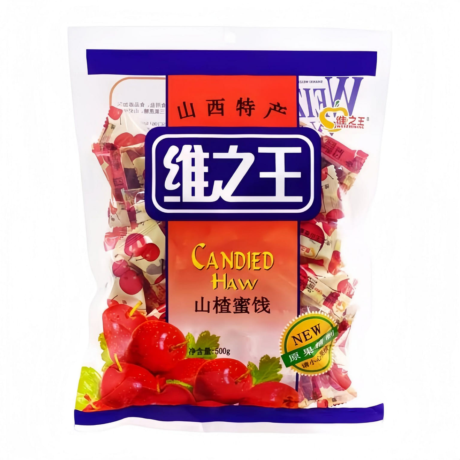 Wei Zhi Wang Hawthorn Candy 500g*1 Bag 500 g