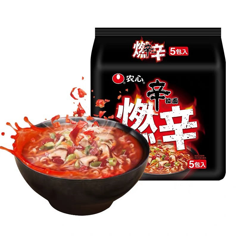 韓國農心辛拉麪燃辛泡麪辣味方便麪拉麪速食麪600g 600 克