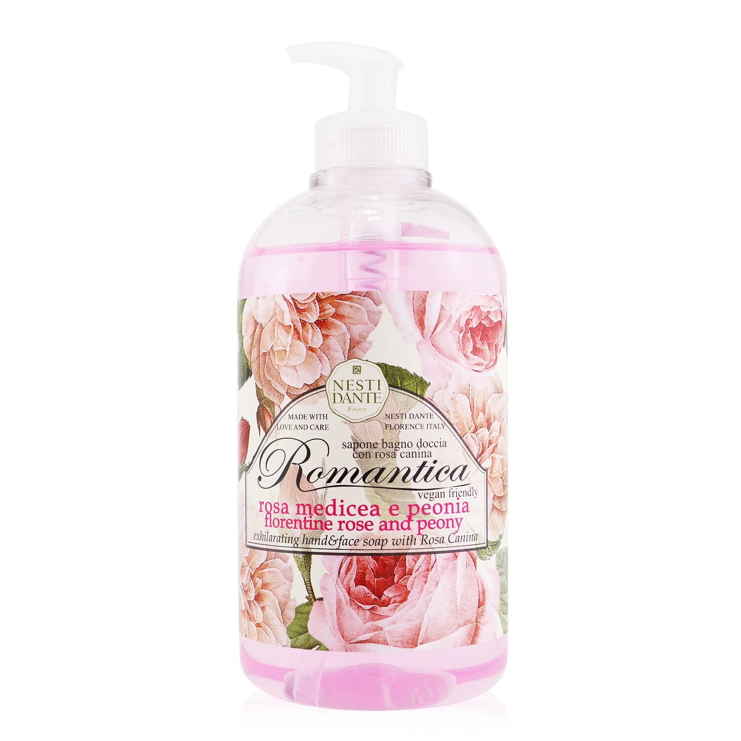 Nesti Dante Romantica Exhilarating Hand & Face Soap With Rosa Canina - Florentine Rose & Peony 500ml/16.9oz 500 ml(ミリリットル)