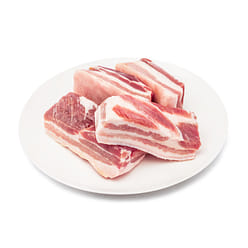 猪五花肉 无骨带皮,  冷冻 3 磅