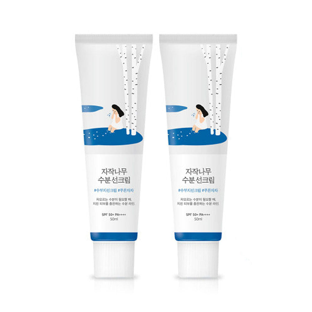라운드랩 자작나무 수분 선크림 SPF50+ PA+++ 50ml x 2p 1 개