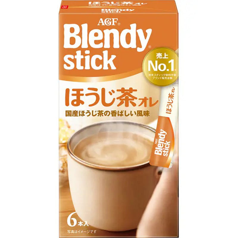 Blendy Hojicha Au Lait Instant Sticks 6pcs 1 each