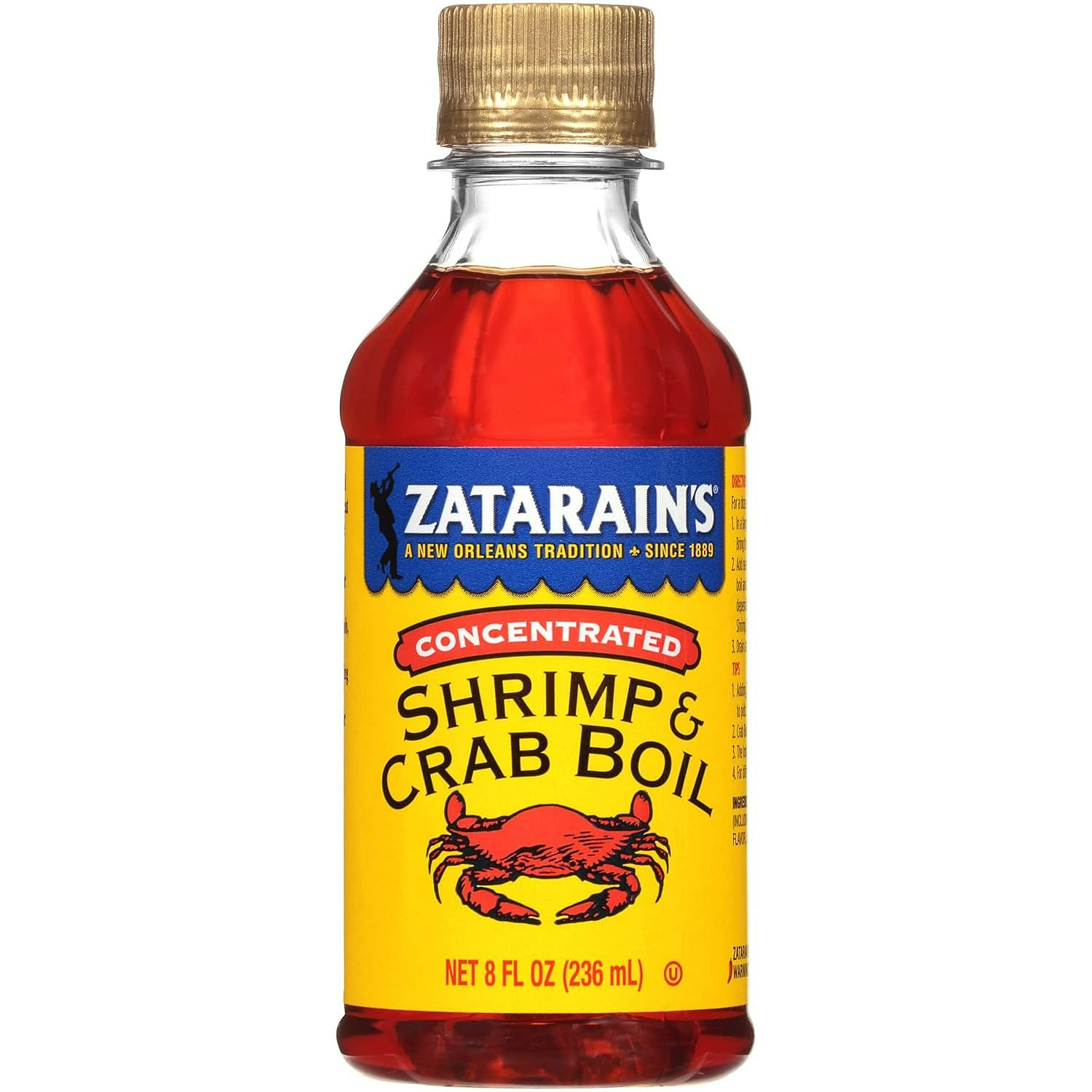 Zatarain's Concentrated Shrimp & Crab Boil, 8 fl oz 8 fl.oz