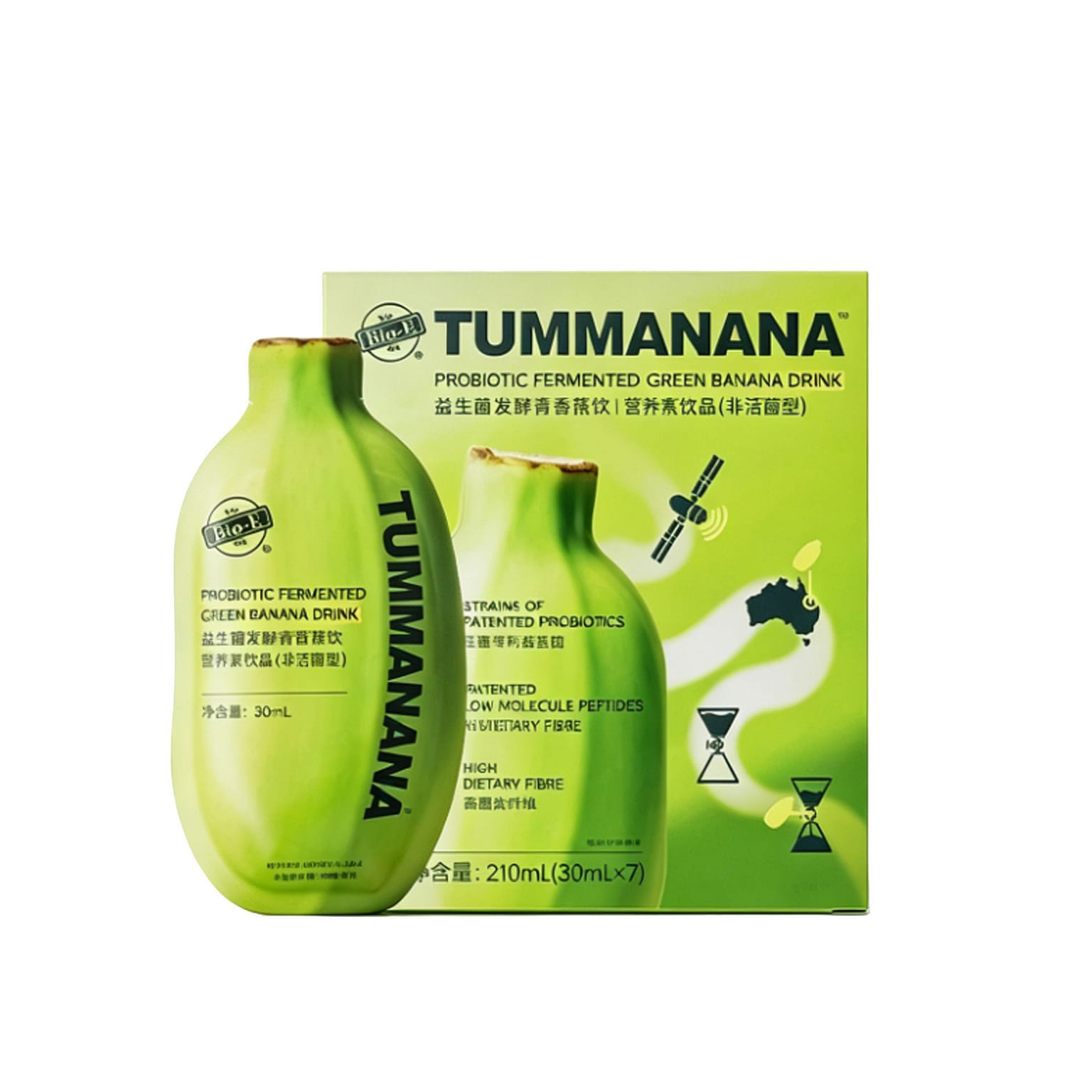 BIO-E TUMMANANA Probiotic Fermented Banana Drink 210 ml